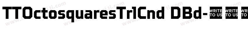 TTOctosquaresTrlCnd DBd字体转换